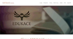 Desktop Screenshot of edukace.info